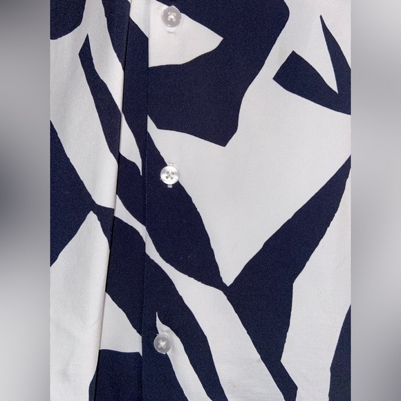 Porter & Ash Kinetic Stretch Men’s Small Patterned Button Down Shirt - Picture 3 of 7